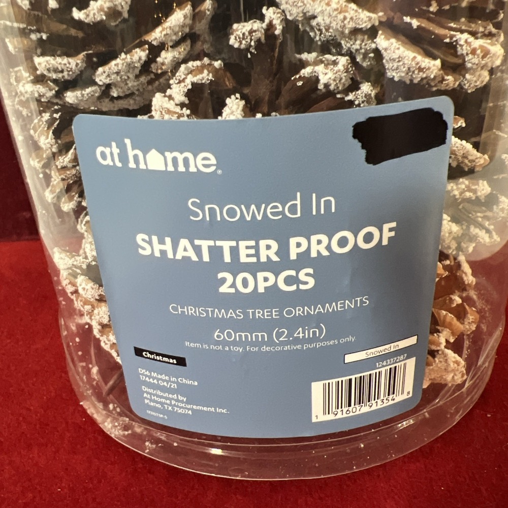 Ty‎ Pennington Christmas Shatrer Proof Pinecones - Picture 4 of 4